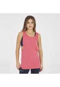LEGEA - Top treningowy damski NISHER amarena. Kolor: niebieski, wielokolorowy, różowy. Materiał: bawełna. Sport: fitness #1