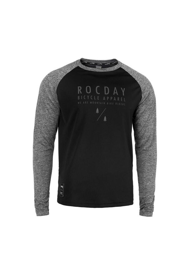 ROCDAY - Koszulka rowerowa MTB męska Rocday Manual Sanitized®. Kolor: wielokolorowy, czarny, szary. Materiał: jersey