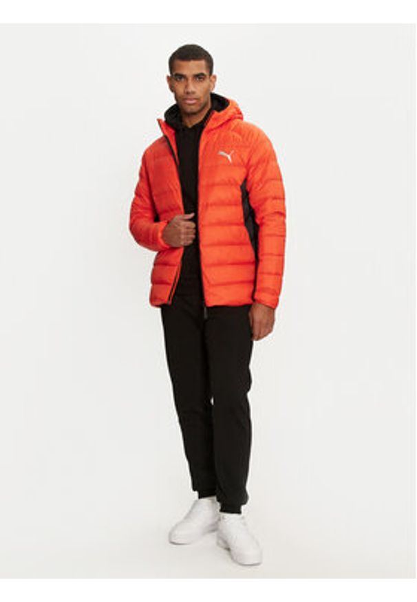 Puma Kurtka puchowa PackLITE 849355 Pomarańczowy Slim Fit. Kolor: pomarańczowy. Materiał: syntetyk
