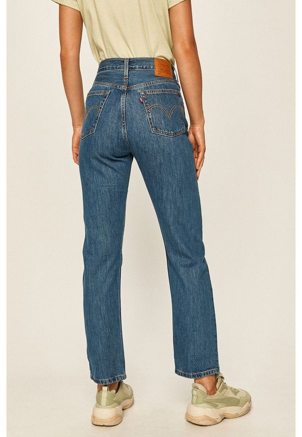 Levi's® - Levi's - Jeansy 501. Okazja: na spotkanie biznesowe. Stan: podwyższony. Kolor: niebieski. Styl: biznesowy