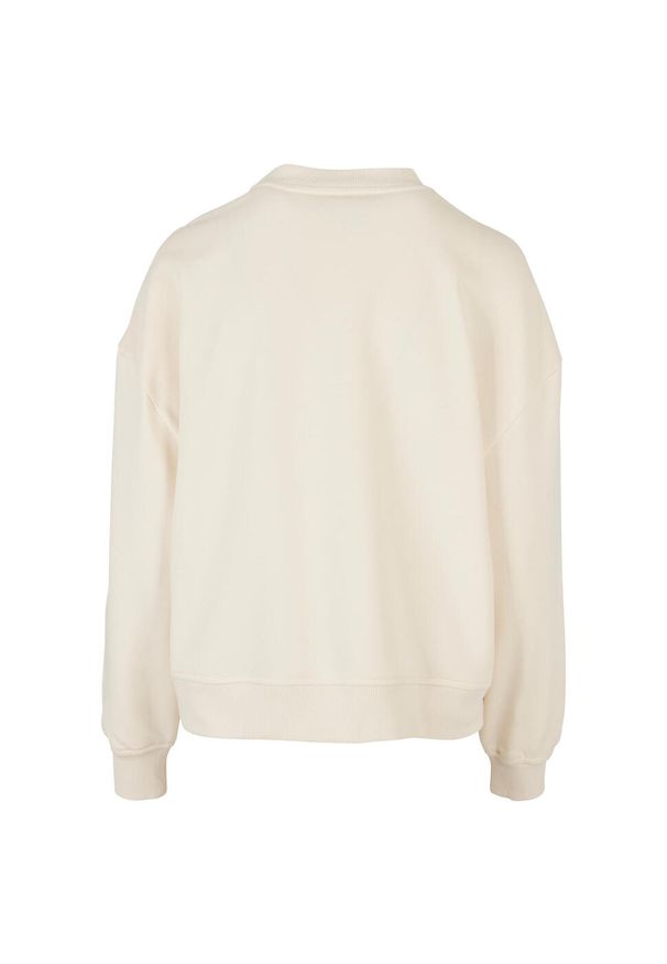 BUILD YOUR BRAND - Bluza Damska Dekolt W Szpic Oversized. Kolor: brązowy