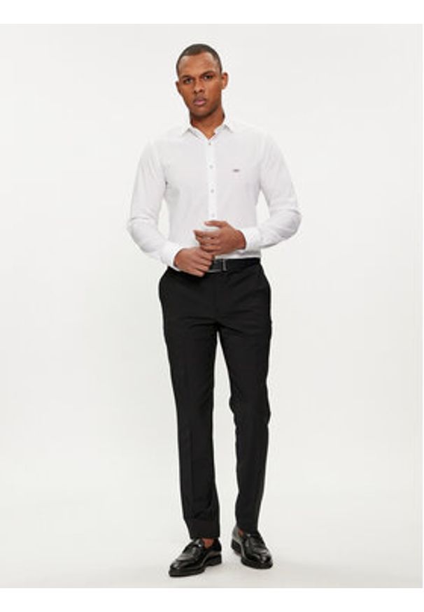 Michael Kors Koszula MK0DS01288 Biały Slim Fit. Kolor: biały. Materiał: bawełna