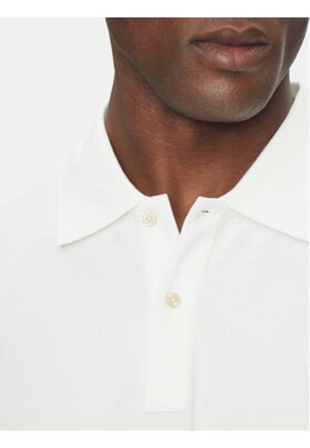 Scotch & Soda Polo 179201 Biały Regular Fit. Typ kołnierza: polo. Kolor: biały. Materiał: bawełna