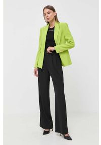 Pinko top damski kolor czarny. Kolor: czarny. Materiał: dzianina, prążkowany. Długość rękawa: na ramiączkach. Styl: klasyczny #2