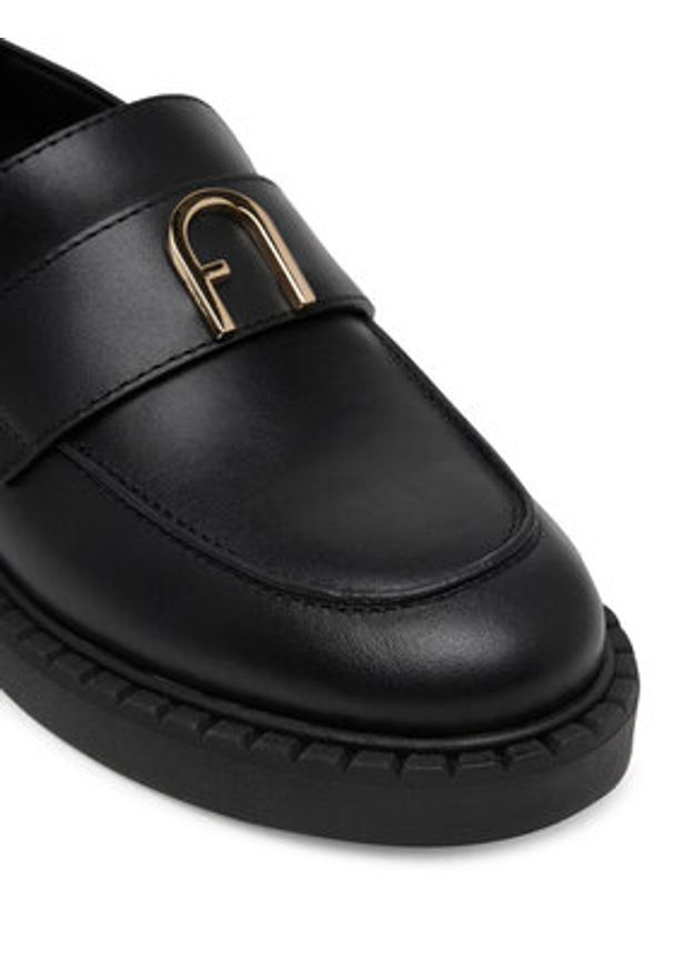 Furla Loafersy New Legacy YJ81FNL WU0000 AL O6000 Czarny. Kolor: czarny. Materiał: skóra