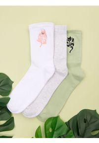 Sinsay - Skarpetki 3 pack - wielobarwny