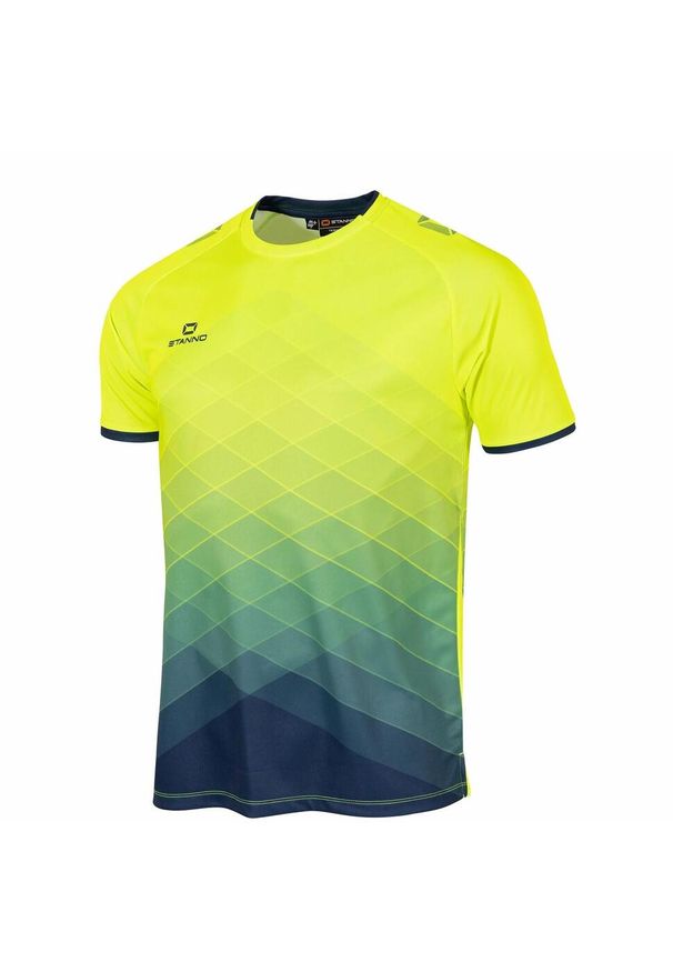 STANNO - Jersey Stanno Altius. Kolor: szary, niebieski, zielony, wielokolorowy, żółty. Materiał: jersey. Sport: piłka nożna