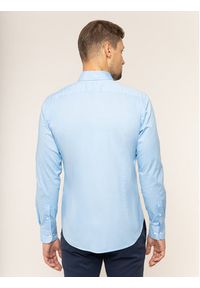 La Martina Koszula Poplin CCMC01 PP003 Błękitny Regular Fit. Kolor: niebieski. Materiał: bawełna #6