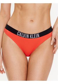 Calvin Klein Swimwear Dół od bikini KW0KW01983 Pomarańczowy. Kolor: pomarańczowy. Materiał: syntetyk #1