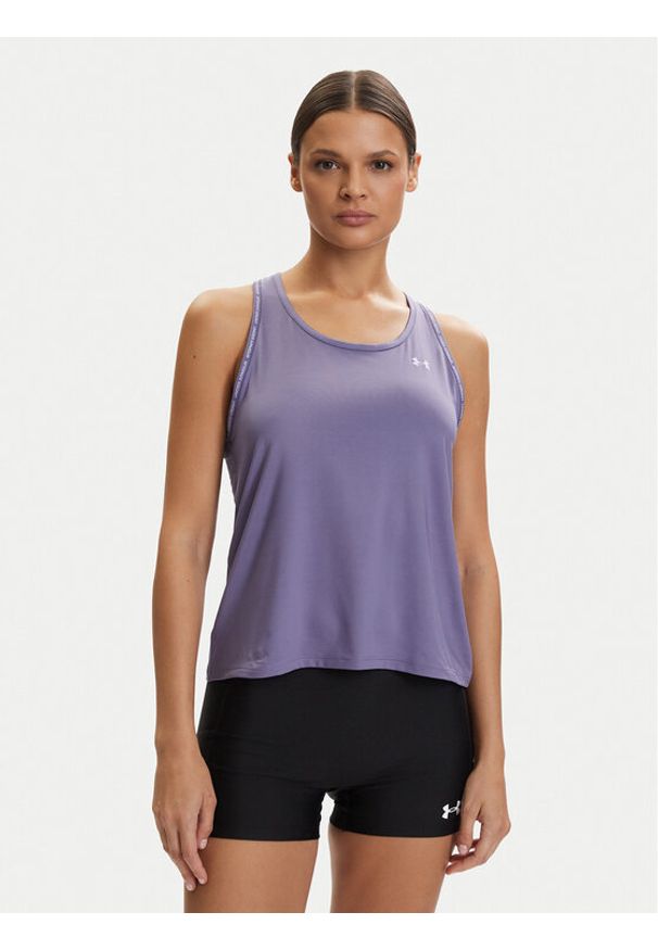 Under Armour Top Tech Knockout 1389851 Fioletowy Regular Fit. Kolor: fioletowy. Materiał: syntetyk