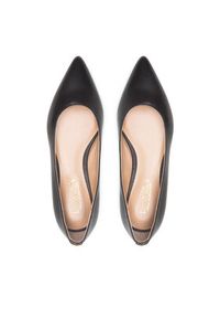 Lauren Ralph Lauren - LAUREN RALPH LAUREN Baleriny Londyn 802862706001 Czarny. Kolor: czarny. Materiał: skóra