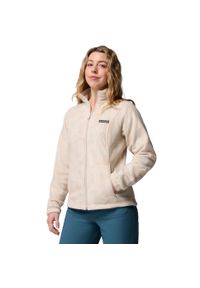 columbia - Polar turystyczny damski Benton Springs Printed Full Zip. Kolor: beżowy. Materiał: poliester