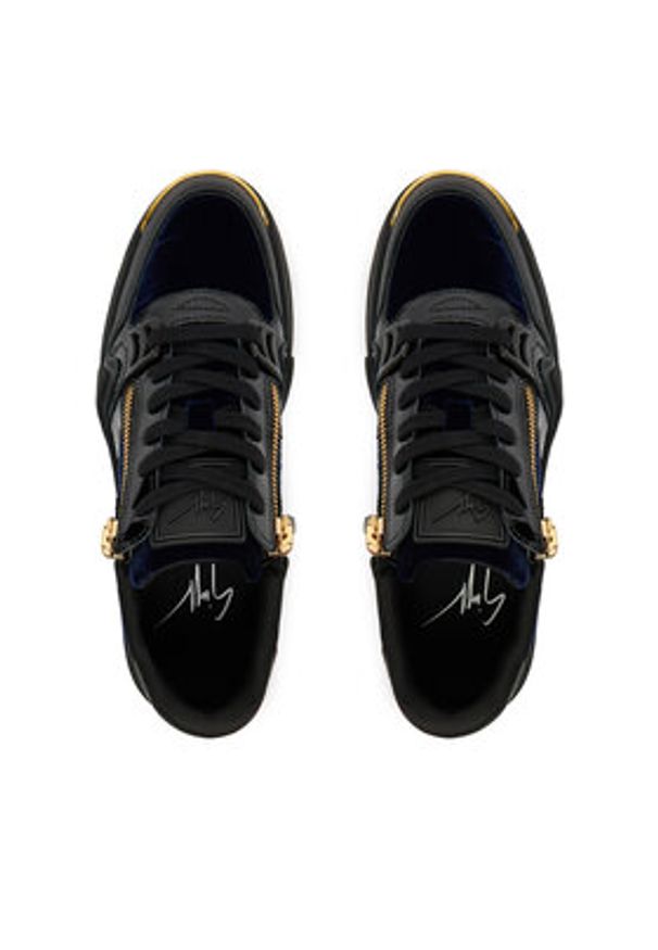 Giuseppe Zanotti Sneakersy RU50026/001 Czarny. Kolor: czarny. Materiał: skóra