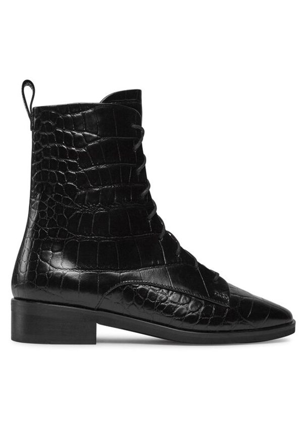 BALAGAN - Balagan Trzewiki Tzava Czarny. Kolor: czarny. Materiał: skóra, lakier