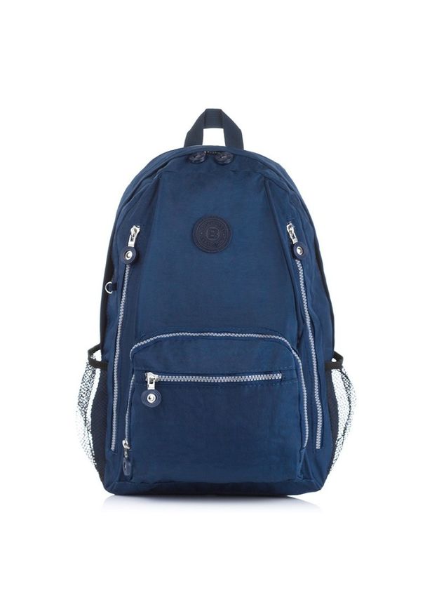 Plecak sportowy BAG STREET SP-09-DB granatowy. Kolor: niebieski. Materiał: materiał. Styl: street, sportowy
