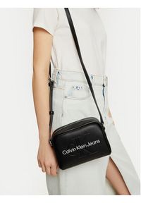Calvin Klein Jeans Torebka Sculpted Camera Bag18 Mono K60K612220 Czarny. Kolor: czarny. Materiał: skórzane #3