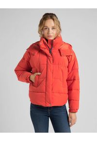 Lee - LEE PUFFER JACKET DAMSKA KURTKA PUCHOWA POINCIANA L56VMMOL 112113120. Materiał: puch