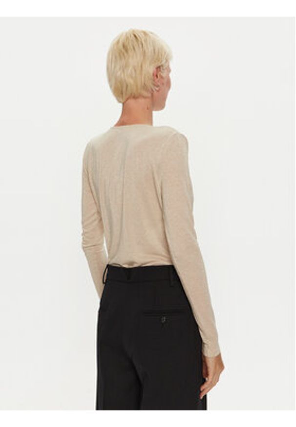 Pinko - PINKO Body Calogero 104464 A29I Beżowy Regular Fit. Kolor: beżowy. Materiał: wiskoza