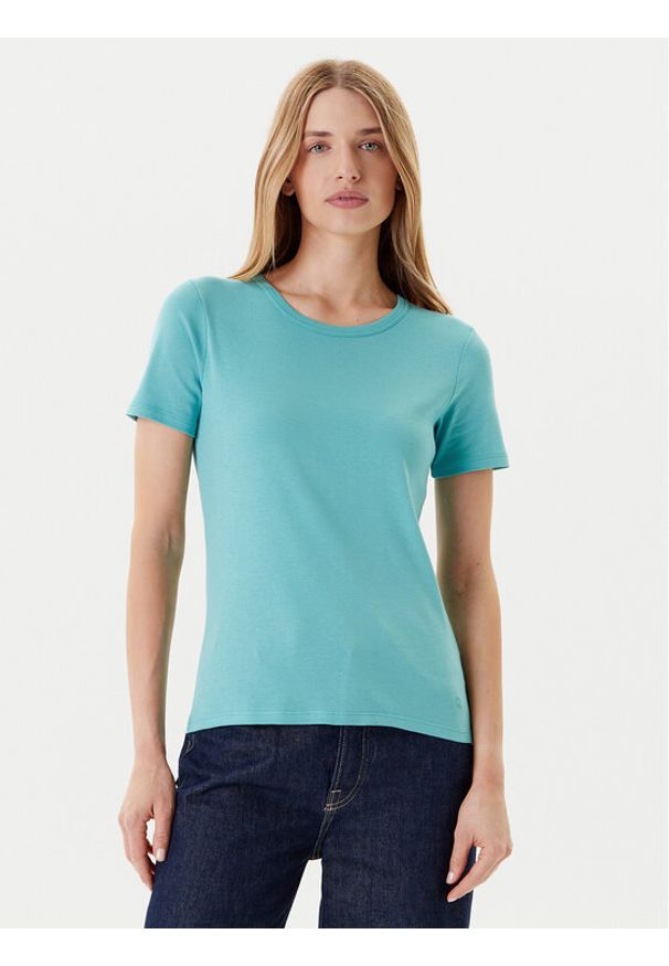 United Colors of Benetton - United Colors Of Benetton T-Shirt 3GA2E16A0 Zielony Regular Fit. Kolor: zielony. Materiał: bawełna