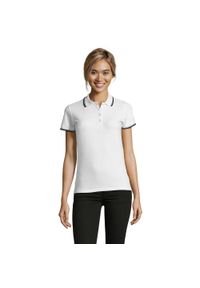 SOL'S - Koszulka Polo Treningowa Dla Kobiet. Typ kołnierza: polo. Kolor: biały