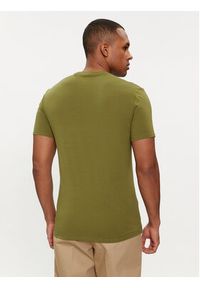 Guess T-Shirt M2YI24 J1314 Zielony Slim Fit. Kolor: zielony. Materiał: bawełna