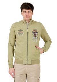 Aeronautica Militare - AERONAUTICA MILITARE Zielona męska bluza Embroidered 51st, Rozmiar M. Kolor: zielony #5