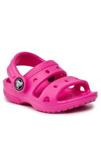Crocs Sandały Classic Kids Sandal T 207537 Różowy. Kolor: różowy #7