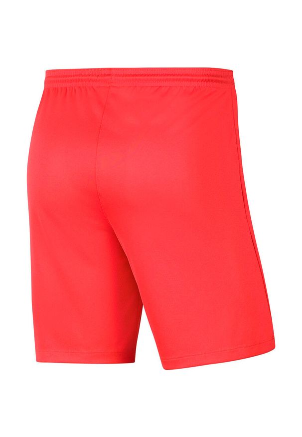 Spodenki piłkarskie męskie Nike Dry Park III treningowe szybkoschnące Dri Fit. Kolor: czerwony. Technologia: Dri-Fit (Nike). Sport: piłka nożna