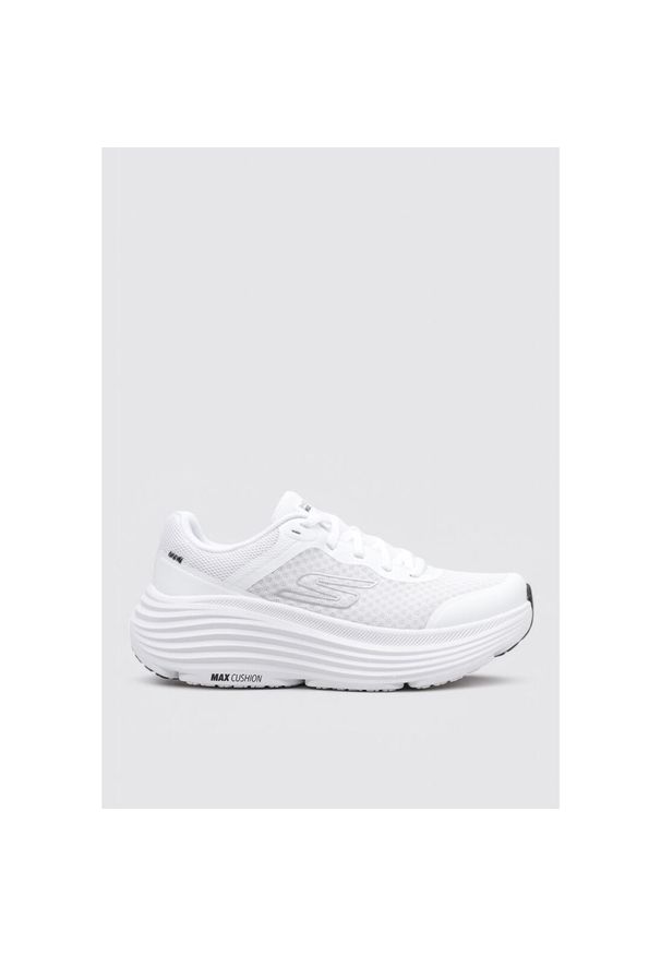 skechers - Buty SKECHERS MAX CUSHIONING ENDEA Biały. Kolor: biały. Materiał: tkanina