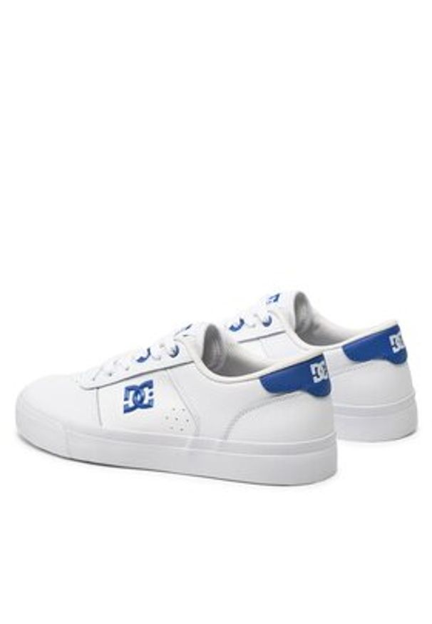 DC Shoes Sneakersy Teknic ADYS300763 Biały. Kolor: biały. Materiał: skóra