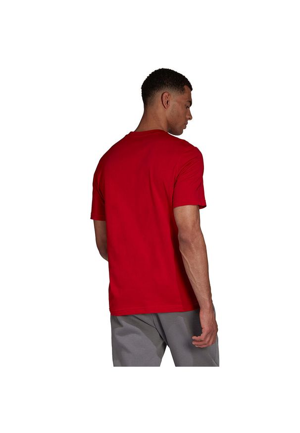Adidas - Koszulka męska adidas Entrada 22 Tee. Kolor: czerwony. Materiał: jersey, bawełna. Sport: piłka nożna