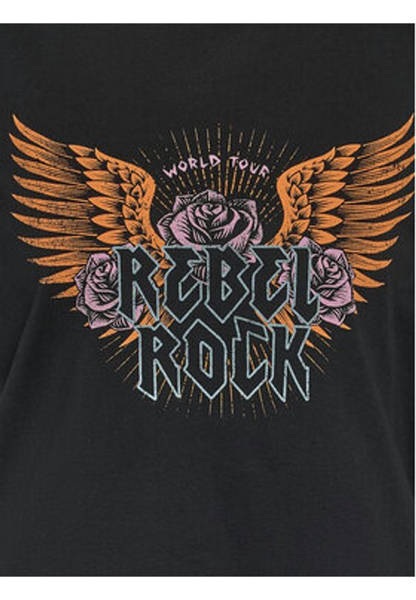 Noisy may - Noisy May Top Rebel 27034002 Czarny Oversize. Kolor: czarny. Materiał: bawełna