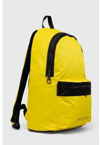 TOMMY HILFIGER - Tommy Hilfiger plecak męski kolor żółty duży gładki. Kolor: żółty. Materiał: poliester. Wzór: gładki #4