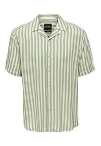 Only & Sons Koszula 22013267 Zielony Regular Fit. Kolor: zielony. Materiał: wiskoza #4