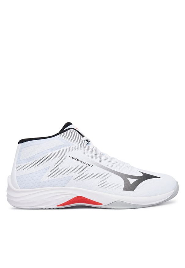 Mizuno Buty halowe Lightning Select Mid V1GA2675 Biały. Kolor: biały. Materiał: materiał