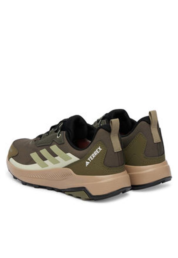 Adidas - adidas Trekkingi Terrex Anylander Rain.Rdy JR9087 Khaki. Kolor: brązowy. Materiał: materiał. Model: Adidas Terrex. Sport: turystyka piesza