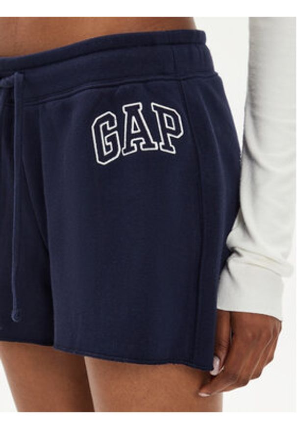 GAP - Gap Szorty sportowe 554857-00 Granatowy Regular Fit. Kolor: niebieski. Materiał: bawełna