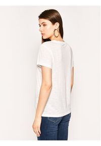Lee T-Shirt V Neck Tee L41JENLJ 112108997 Biały Regular Fit. Kolor: biały. Materiał: len