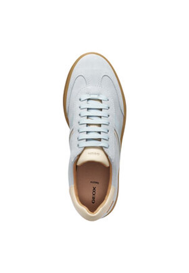 Geox Sneakersy D Meleda D56UGA 022BC C0397 Błękitny. Kolor: niebieski. Materiał: zamsz, skóra
