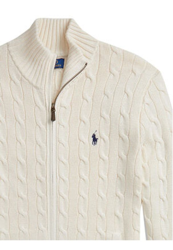 Polo Ralph Lauren Sweter 710899975005 Écru Regular Fit. Typ kołnierza: polo. Materiał: bawełna
