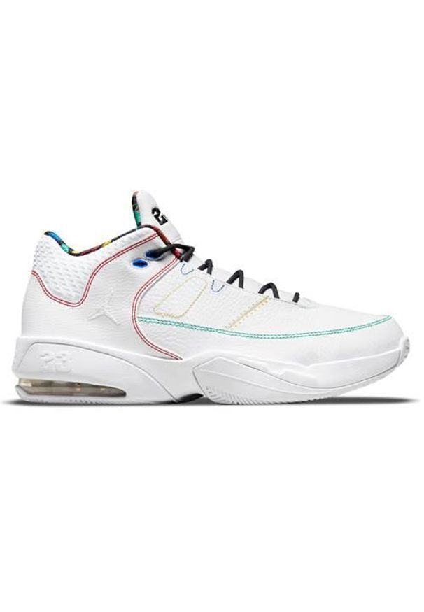 Buty koszykarskie męskie Nike Jordan Max Aura 3. Zapięcie: sznurówki. Kolor: biały. Materiał: materiał. Szerokość cholewki: normalna