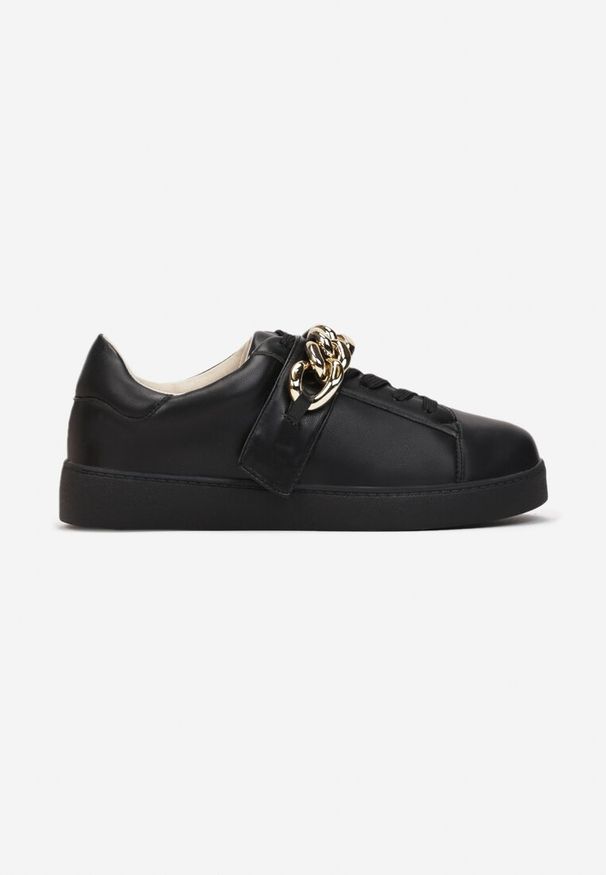 Born2be - Czarne Sneakersy Artaera. Nosek buta: okrągły. Zapięcie: rzepy. Kolor: czarny. Materiał: dzianina. Szerokość cholewki: normalna. Obcas: na płaskiej podeszwie