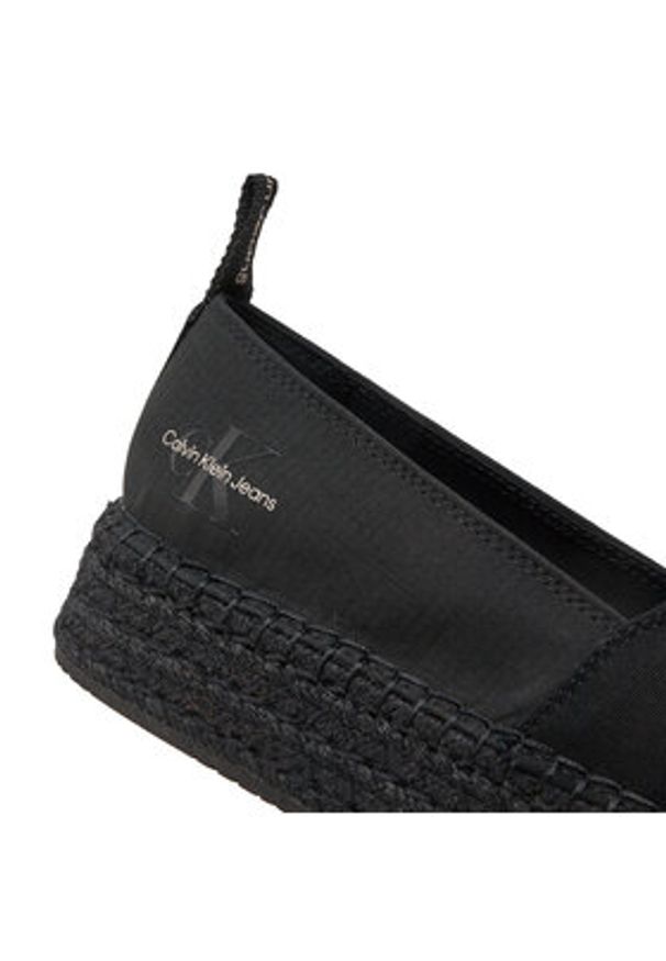Calvin Klein Jeans Espadryle Platform Espadrille Mix Ml Mtl YW0YW01622 Czarny. Kolor: czarny. Materiał: materiał. Obcas: na platformie