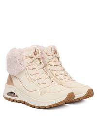 skechers - Skechers Botki Uno Rugged 167993/NTGD Écru. Materiał: skóra #3
