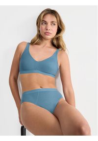 Sloggi Biustonosz bezfiszbinowy Ever Ease 10219673 Niebieski. Kolor: niebieski. Materiał: bawełna #2