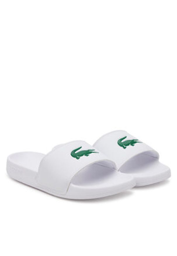 Lacoste Klapki Serve 0.0 7-49CFA0042 Biały. Kolor: biały. Materiał: skóra