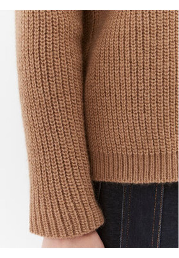 Weekend Max Mara Sweter Xeno 2353661133 Brązowy Regular Fit. Kolor: brązowy. Materiał: syntetyk