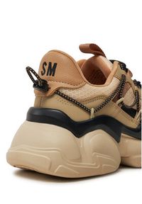 Steve Madden Sneakersy Spectator SM11002961 Beżowy. Kolor: beżowy. Materiał: skóra