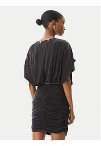 Elisabetta Franchi Sukienka koktajlowa AB-765-51E2 Czarny Regular Fit. Kolor: czarny. Materiał: syntetyk. Styl: wizytowy #5