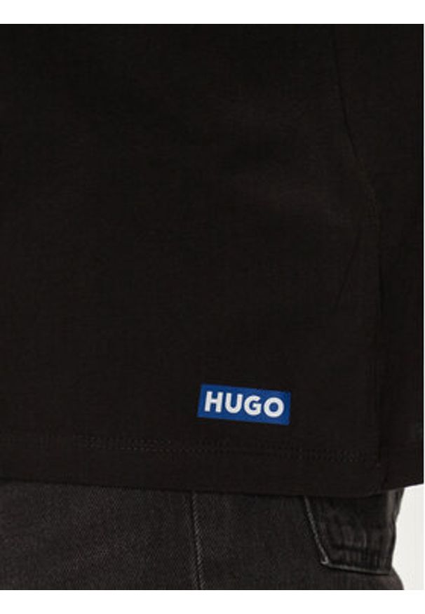 Hugo - HUGO Komplet t-shirtów Naolo 50522382 Czarny Regular Fit. Kolor: czarny. Materiał: bawełna